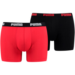 4er Pack PUMA Basic Boxershorts red / black S