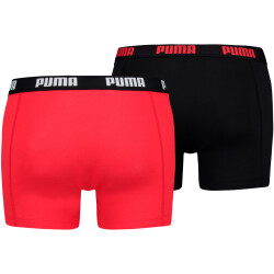 4er Pack PUMA Basic Boxershorts red / black S