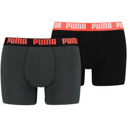 4er Pack PUMA Basic Boxershorts red / grey / black S