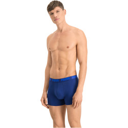 4er Pack PUMA Basic Boxershorts blue / grey melange S