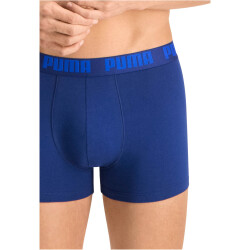 4er Pack PUMA Basic Boxershorts blue / grey melange S