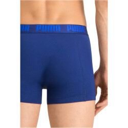 4er Pack PUMA Basic Boxershorts blue / grey melange S