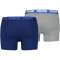 4er Pack PUMA Basic Boxershorts blue / grey melange S
