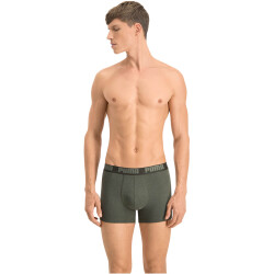 4er Pack PUMA Basic Boxershorts green melange S