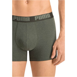 4er Pack PUMA Basic Boxershorts green melange S