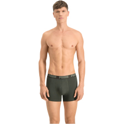 4er Pack PUMA Basic Boxershorts green melange M