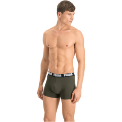 6er Pack PUMA Basic Boxershorts dark green combo L
