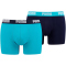 10er Pack PUMA Basic Boxershorts aqua / blue XL