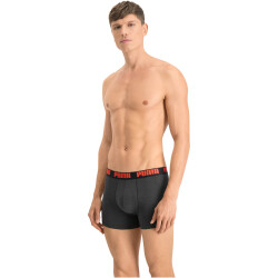10er Pack PUMA Basic Boxershorts red / grey / black XXL