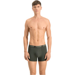 10er Pack PUMA Basic Boxershorts green melange M