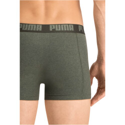 10er Pack PUMA Basic Boxershorts green melange M