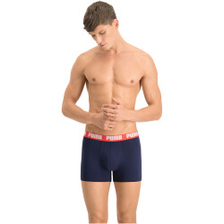 10er Pack PUMA Basic Boxershorts blue / grey melange (036) L