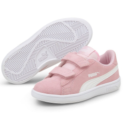 PUMA Smash v2 Suede PS Kinder Sneaker mit Klettverschluss...