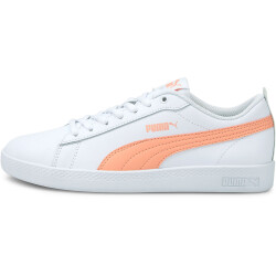 PUMA Smash v2 Leder Sneaker Damen puma white/apricot blush/puma black 40