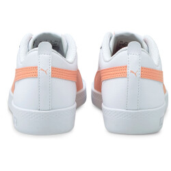PUMA Smash v2 Leder Sneaker Damen puma white/apricot blush/puma black 40