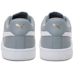 PUMA Smash v2 Leder Sneaker quarry/puma white/puma team gold 38.5