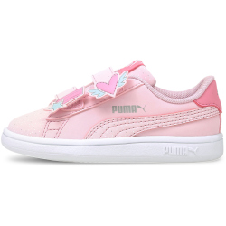 PUMA Smash v2 Unicorn Baby-Sneaker mit Klettverschluss pink lady/pink lady 23