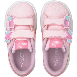 PUMA Smash v2 Unicorn Baby-Sneaker mit Klettverschluss pink lady/pink lady 23