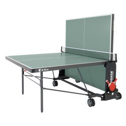 Sponeta S 4-72 e Tischtennisplatte Expertline Outdoor + Abdeckhülle + Schläger Set