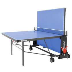 Sponeta S 4-73 e Tischtennisplatte Expertline Outdoor + Abdeckhülle + Schläger Set