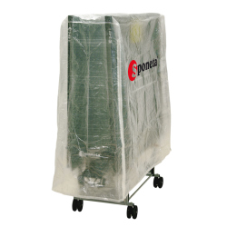 Sponeta S 5-70 e Tischtennisplatte Schoolline Outdoor + Abdeckhülle + Schläger Set