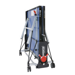 Sponeta S 5-73 e Tischtennisplatte Schoolline Outdoor + Abdeckhülle + Schläger Set