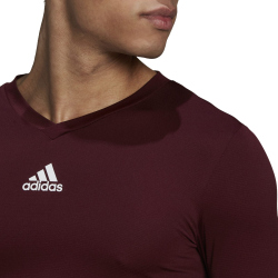 adidas Team Base langarm Funktionsshirt Herren GN7503 - team maroon S