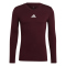 adidas Team Base langarm Funktionsshirt Herren GN7503 - team maroon M