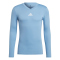 adidas Team Base langarm Funktionsshirt Herren GN7507 - team light blue XS
