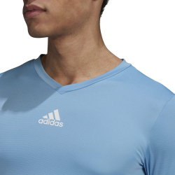 adidas Team Base langarm Funktionsshirt Herren team light blue M