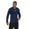 adidas Techfit langarm Funktionsshirt Climawarm Herren navblu XXL