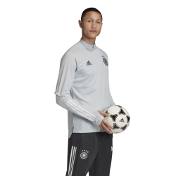 adidas DFB Deutschland langarm Zip Trainingsshirt clgrey XL