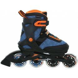 stuf XOOM 2 Jungen Inlineskates black/blue/orange 32-35