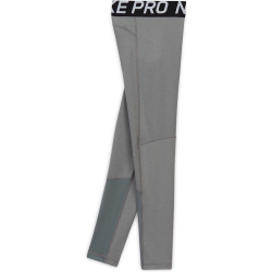 NIKE Pro Leggings M&auml;dchen carbon heather/white XL (156-166 cm)