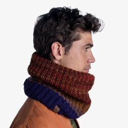 BUFF Knitted & Fleece Neckwarmer Alina Schlauchschal rusty