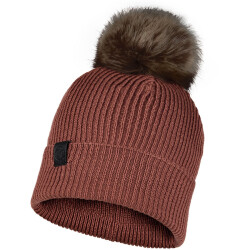 BUFF Strickmütze Kesha Bommelmütze rosewood