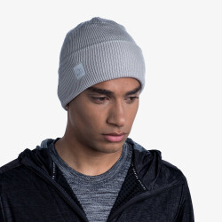 BUFF Crossknit Strickmütze sold light grey