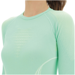 UYN Evolutyon langarm Funktionshirt Damen light green/white/white XS