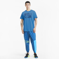 PUMA Performance Branded Trainingsshirt nrgy blue/digi camo S