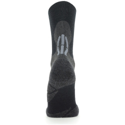 UYN Merino Mid Trekkingsocken doppellagig Herren black/grey 35-38