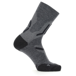UYN Merino Mid Trekkingsocken doppellagig Herren mid grey/black 35-38