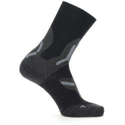 UYN Merino Mid Trekkingsocken doppellagig Damen black/grey 35-36