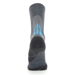 UYN Merino Mid Trekkingsocken doppellagig Damen mid grey/turquoise 35-36