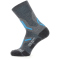 UYN Merino Mid Trekkingsocken doppellagig Damen mid grey/turquoise 35-36
