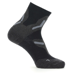 UYN Trekkingsocken Merino doppellagig Damen black/grey 35-36