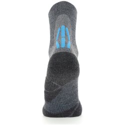 UYN Trekkingsocken Merino doppellagig Damen mid grey/turquoise 35-36
