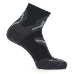 UYN Trekking 2in Merino Low Cut Trekkingsocken Herren black/grey 35-38