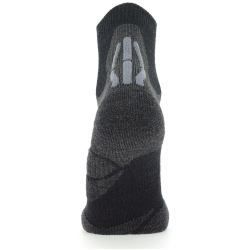 UYN Trekking 2in Merino Low Cut Trekkingsocken aus Merinowolle Damen black/grey 35-36