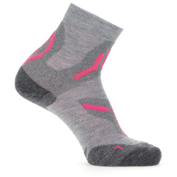 UYN Trekking 2in Merino Low Cut Trekkingsocken aus Merinowolle Damen light grey/pink 35-36