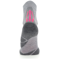 UYN Trekking 2in Merino Low Cut Trekkingsocken aus Merinowolle Damen light grey/pink 35-36